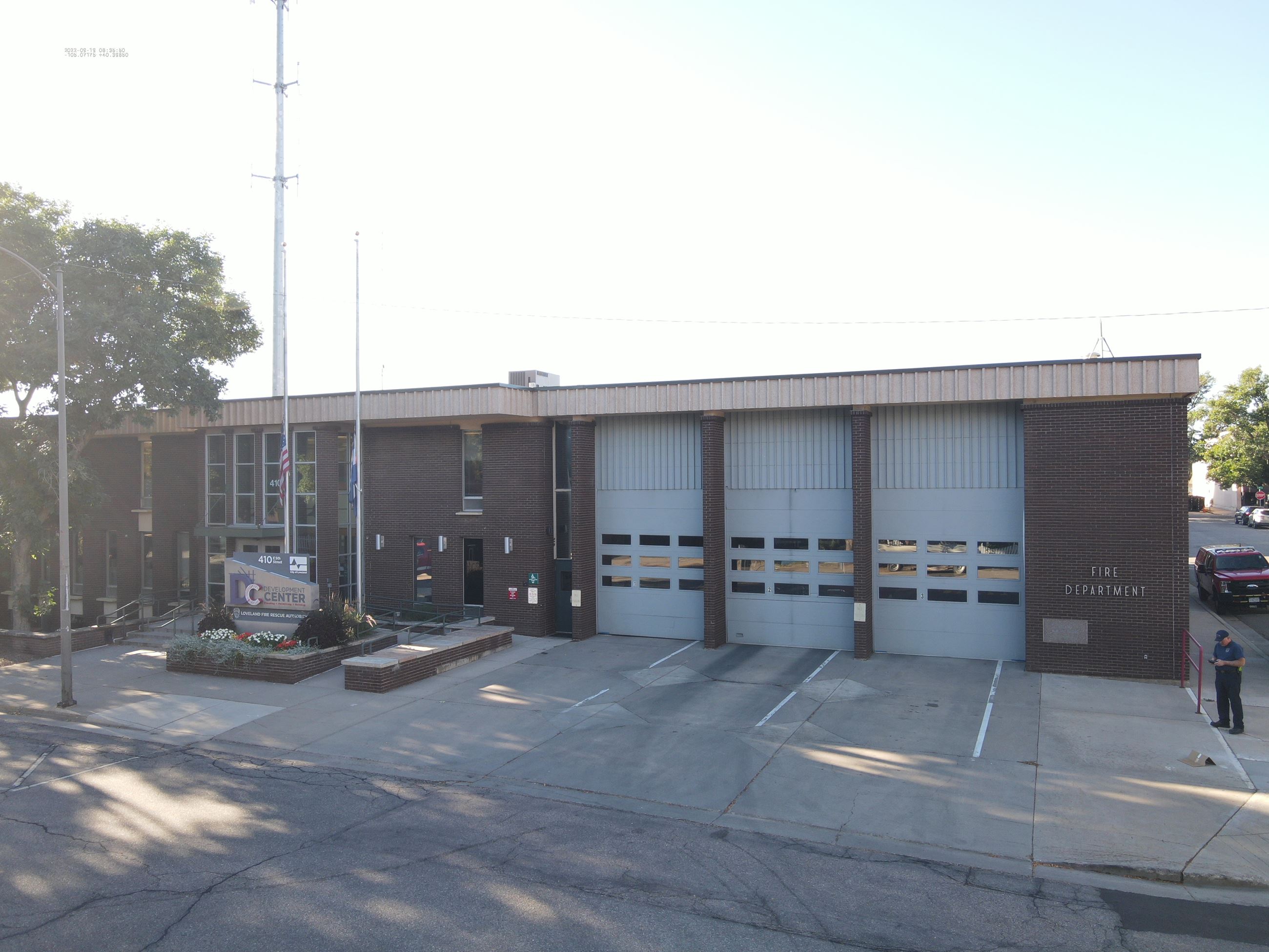Photo of the exterior of fire station and development center in Loveland CO